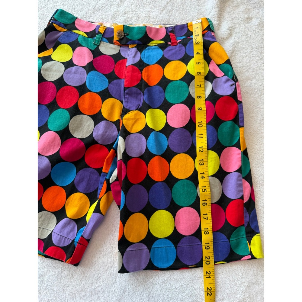 Loudmouth Golf Mens Multi Color Polka Dot Shorts Black Size 30 Stretch Cotton - Picture 3 of 7
